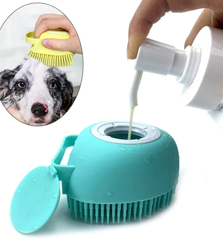 Bathroom Puppy Big Dog Cat Bath Massage Gloves Brush Soft Safety Silicone Pet Accessories for Dogs Cats Tools Mascotas Products