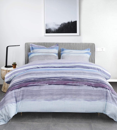 Duvet Cover Queen Size - 5 Piece Ultra Soft Washed Floral Duvet Cover Comforter Cover with Zipper Closure (1 Duvet Cover + 4 Pillow Shams)