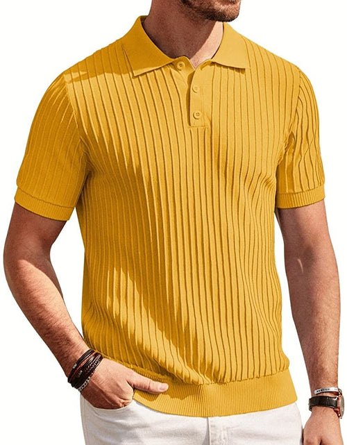 Load image into Gallery viewer, PJ PAUL JONES Mens Knit Polo Shirts Casual Short Sleeve Regular Fit Breathable G
