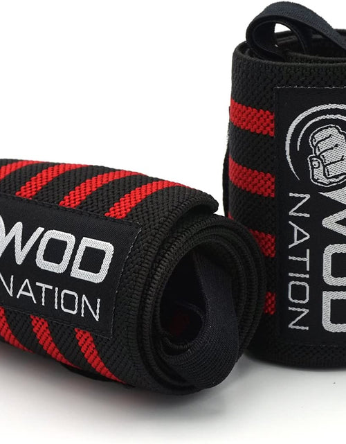 Load image into Gallery viewer, Wrist Wraps Weightlifting for Men &amp; Women - Weight Lifting Wrist Wrap Set of 2 Forcrossfit and Cross Training (12" or 18") + Includes Carrying Bag
