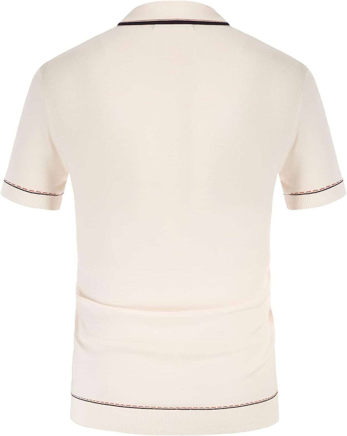 PJ PAUL JONES Men'S Short Sleeve Knit Button Polo Shirts Casual Pullover Golf Sh