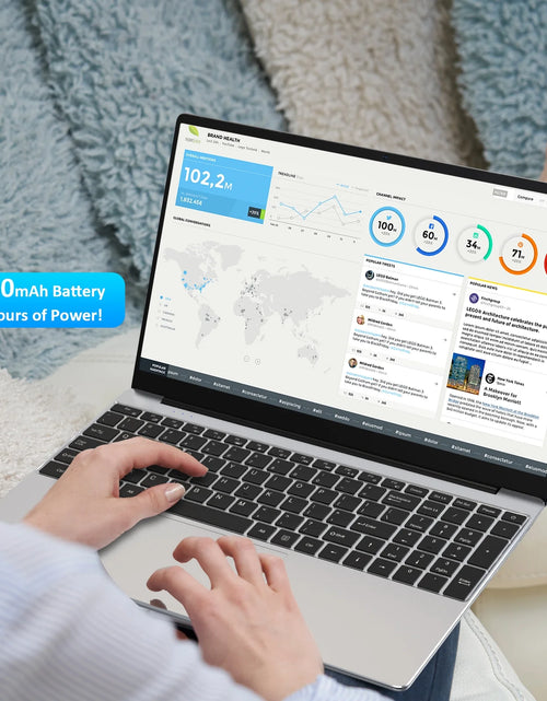 Load image into Gallery viewer, 15.6" Laptop Computer Intel N95 up to 3.4 Ghz, 32GB DDR4 RAM, 1TB Nvme SSD, Windows 11 Pro
