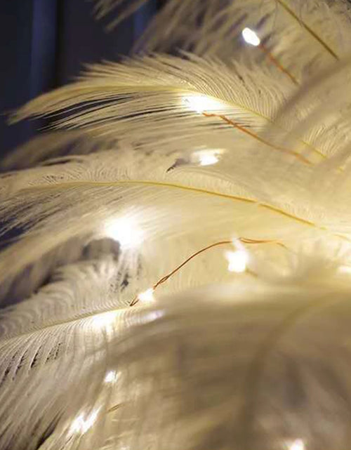 Load image into Gallery viewer, Feather Lamp,Lamps for Night Stands,Nightstand Lamp, Bedroom Table Lamp, Decorations for Bedroom, Mother'S Day Gifts(White)
