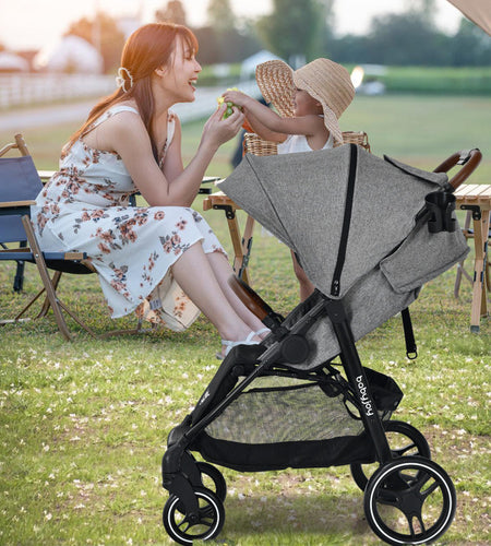 High Landscape Baby Stroller with Easy One-Hand Fold Design