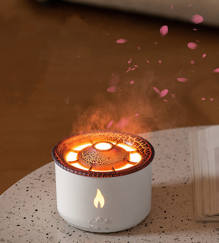 New Two-Color Spray Ring Volcano Humidifier