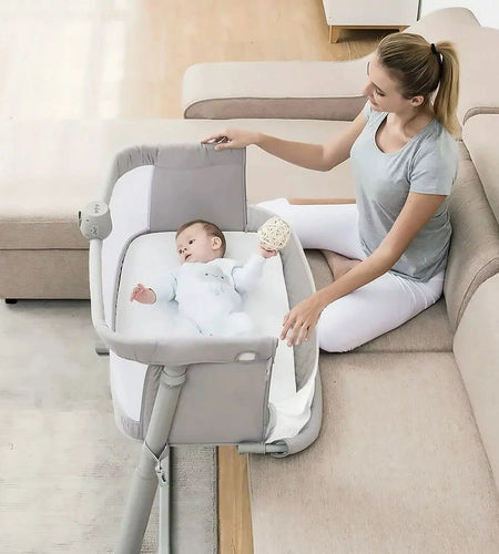 Baby Bassinet, Bedside Sleeper Baby Bed Cribs,Baby Bed to Bed, Newborn Baby Crib,Adjustable Portable Bed for Infant/Baby Boy/Baby Girl