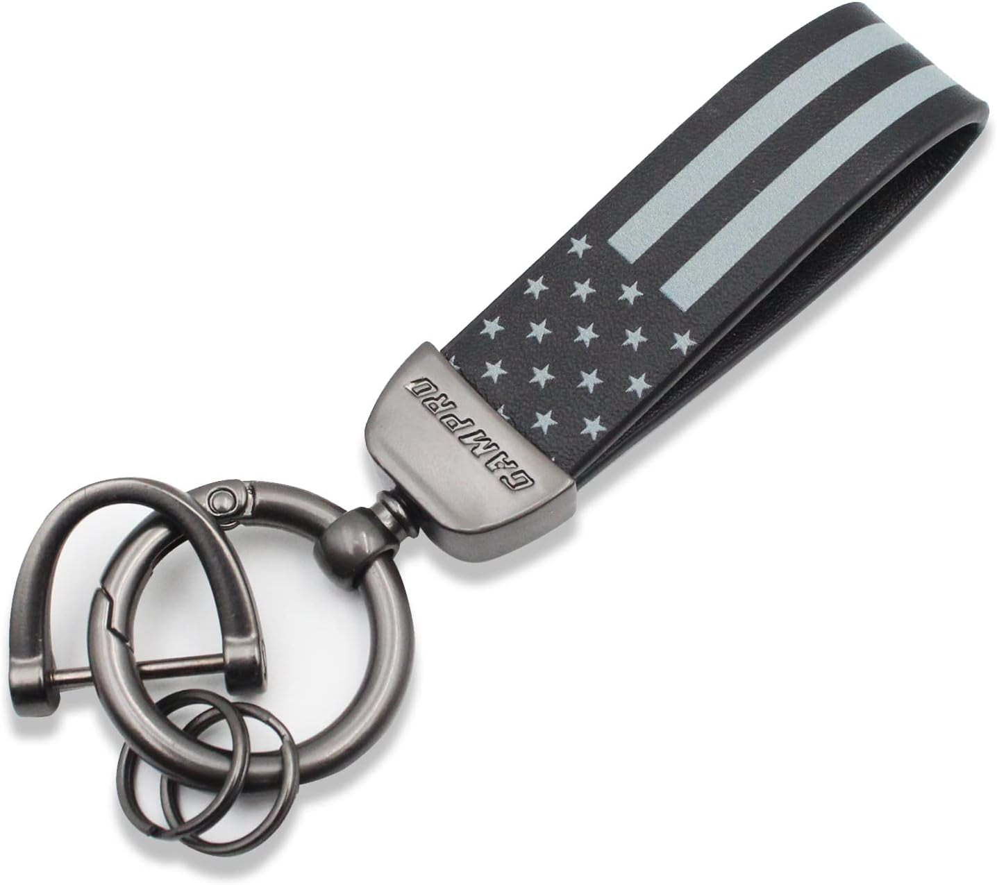 American Flag Car Keychain Accessories with Zinc Alloy Suit for Chevrolet, Ford, Buick, Jeep
