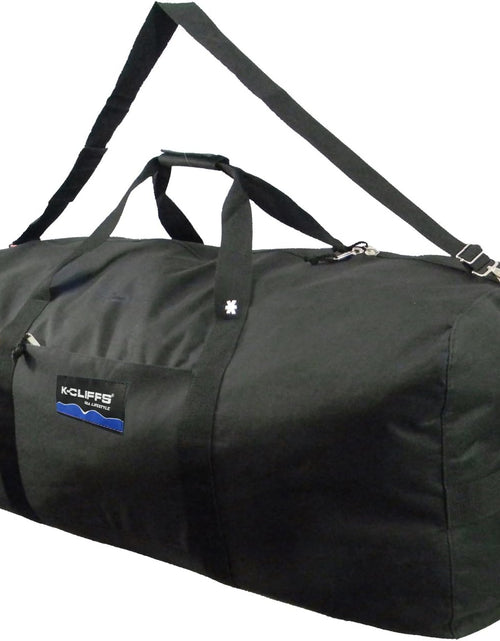 Load image into Gallery viewer, Heavy Duty Cargo Duffel Large Sport Gear Drum Set Equipment Hardware Travel Bag Rooftop Rack Bag (36" X 17" X 17", Black)
