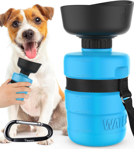 Pet Water Bottle for Dogs, Dog Water Bottle Foldable, Dog Travel Water Bottle, Dog Water Dispenser, Lightweight & Convenient for Travel BPA Free