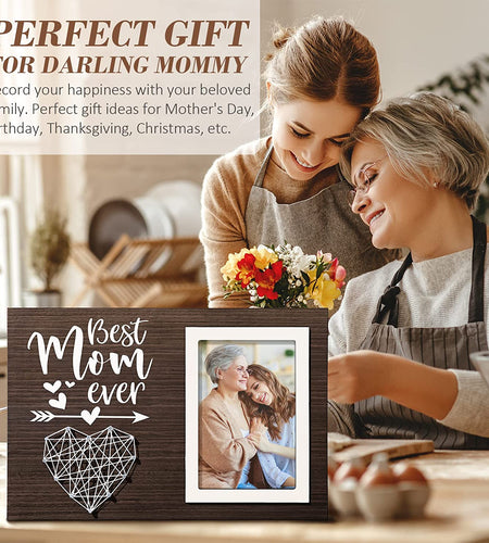 Best Mom Gifts Mothers Day Gifts for Mom from Daughter Son Kids, Mom Picture Frame Mother-In-Law Gifts New Mom Gifts for Women, Birthday Gifts for Mom Mothers Day Gifts for Wife from Husband-4X6 Photo