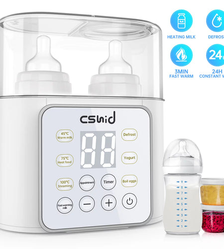 Baby Bottle Warmer, 9-In-1 Fast Milk Warmer Babies Food Heater & Defrost