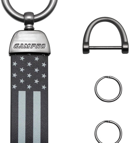 American Flag Car Keychain Accessories with Zinc Alloy Suit for Chevrolet, Ford, Buick, Jeep