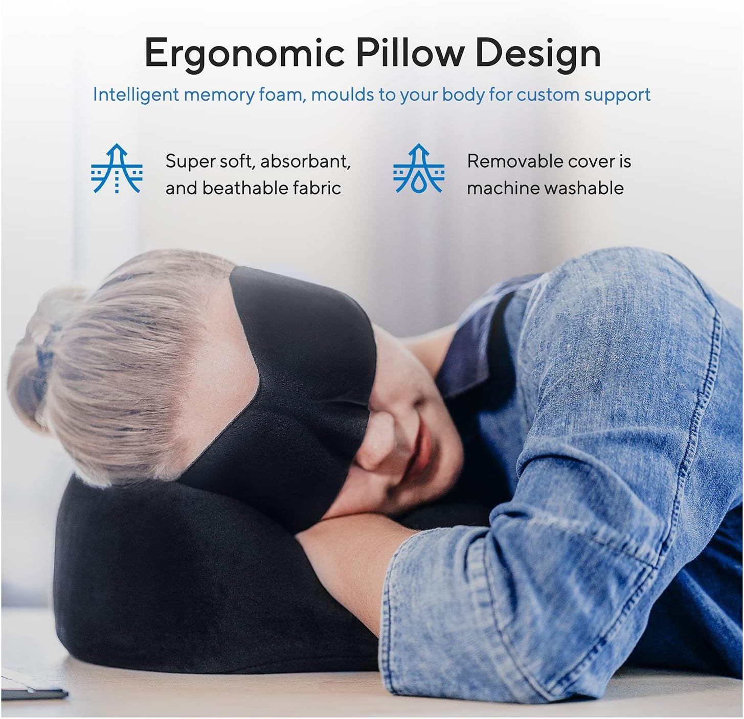 Travel Blanket Luxury Travel Set - Ergonomic Airplane Neck Pillow 100% Pure Memory Foam and Super Soft Fleece Blanket - Premium 3D Sleep Mask & Earplugs - Ultimate 4-In-1 Travel Kit Black