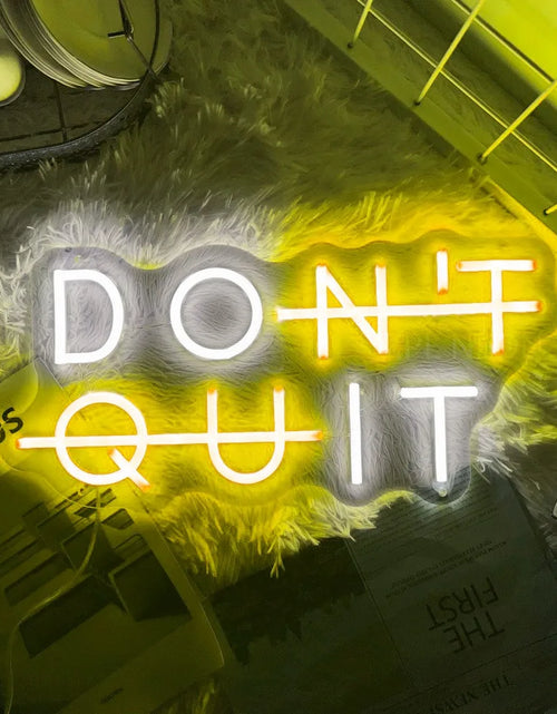 Load image into Gallery viewer, Neon Sign DON'T QUIT DO IT Neon Led Sign Inspirational Quote Game Room Bedroom Decor Wall Art Motivate Neon Light Gym Classroom
