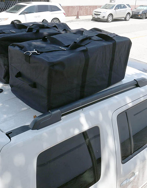 Load image into Gallery viewer, Heavy Duty Cargo Duffel Large Sport Gear Drum Set Equipment Hardware Travel Bag Rooftop Rack Bag (36" X 17" X 17", Black)
