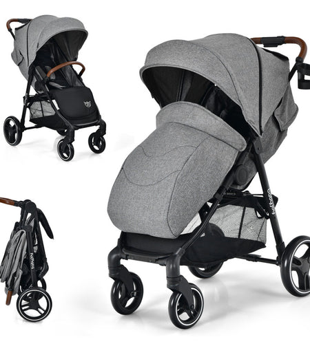 High Landscape Baby Stroller with Easy One-Hand Fold Design