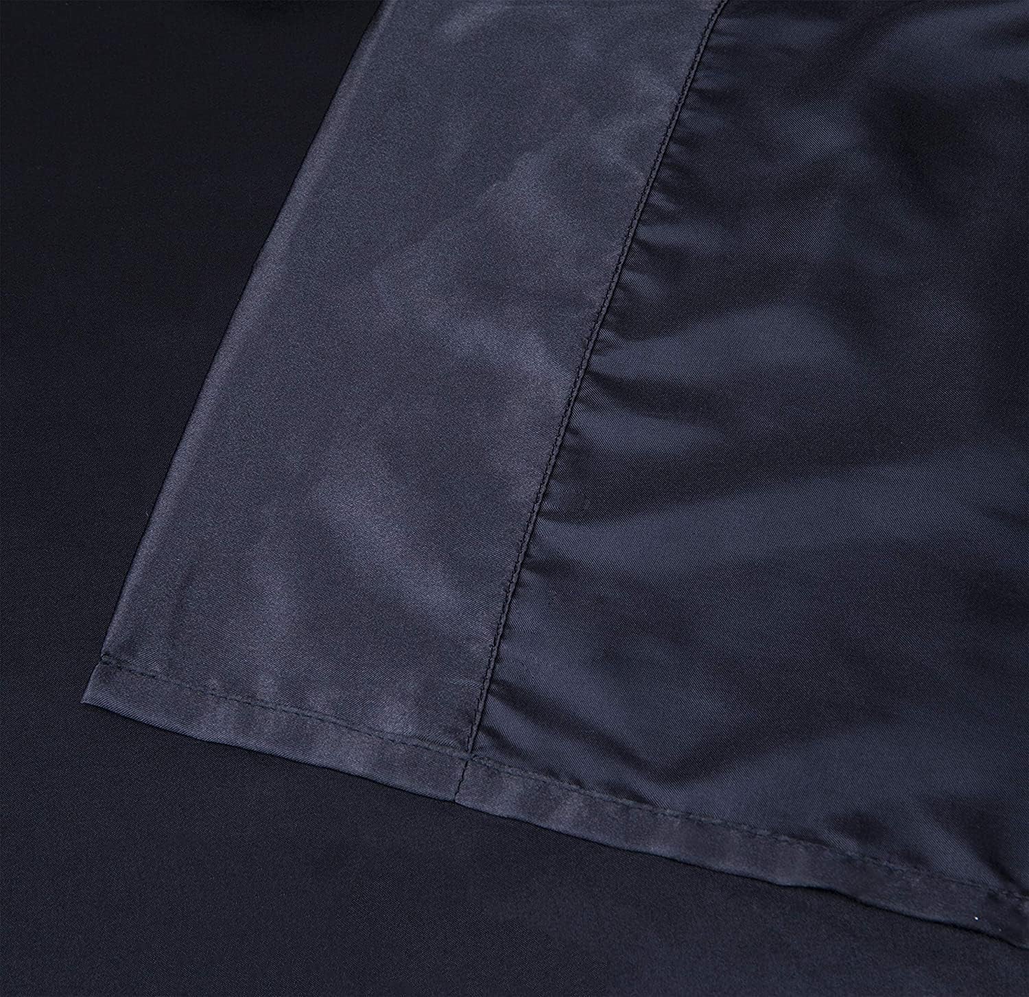 Satin Sheets Queen, Black Silk Sheets, Soft Silk Bed Sheets with 1 Deep Pocket Fitted Sheet & 1 Flat Sheet & 2 Silky Satin Pillowcases