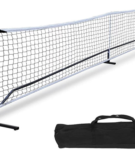 22FT Portable Pickle Ball Net Soccer Tennis Net Game Set System with Metal Frame Stand and Carrying Bag for Pickle Ball, Kids Volleyball, Badminton, Tennis