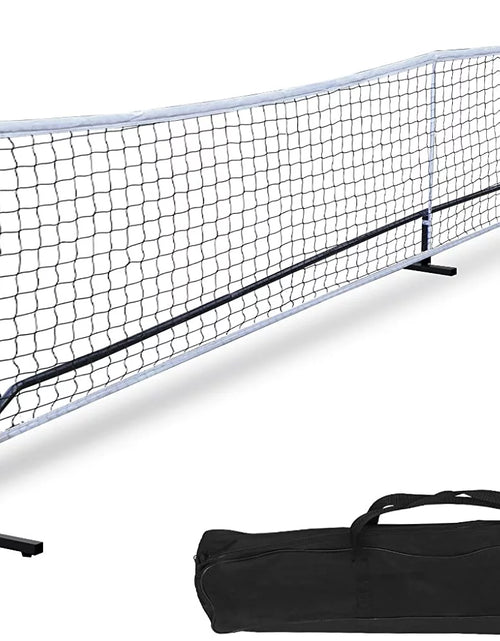 Load image into Gallery viewer, 22FT Portable Pickle Ball Net Soccer Tennis Net Game Set System with Metal Frame Stand and Carrying Bag for Pickle Ball, Kids Volleyball, Badminton, Tennis
