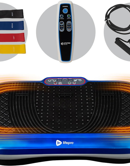 Load image into Gallery viewer, Vibration Plate Exercise Machine Silver- Whole Body Workout Vibration Fitness Platform W/ Loop Bands - Home Training Equipment - Remote, Balance Straps, Videos &amp; Manual
