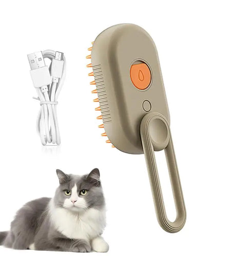Cat Steam Brush Steamy Dog Brush 3 in 1 Electric Spray Cat Hair Brushes for Massage Pet Grooming Comb Hair Removal Combs
