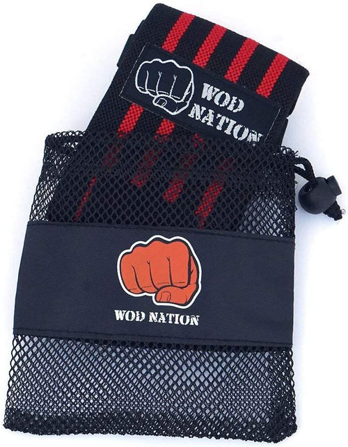 Load image into Gallery viewer, Wrist Wraps Weightlifting for Men &amp; Women - Weight Lifting Wrist Wrap Set of 2 Forcrossfit and Cross Training (12" or 18") + Includes Carrying Bag
