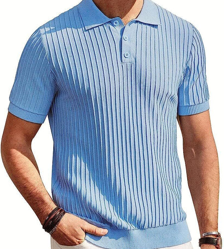PJ PAUL JONES Mens Knit Polo Shirts Casual Short Sleeve Regular Fit Breathable G