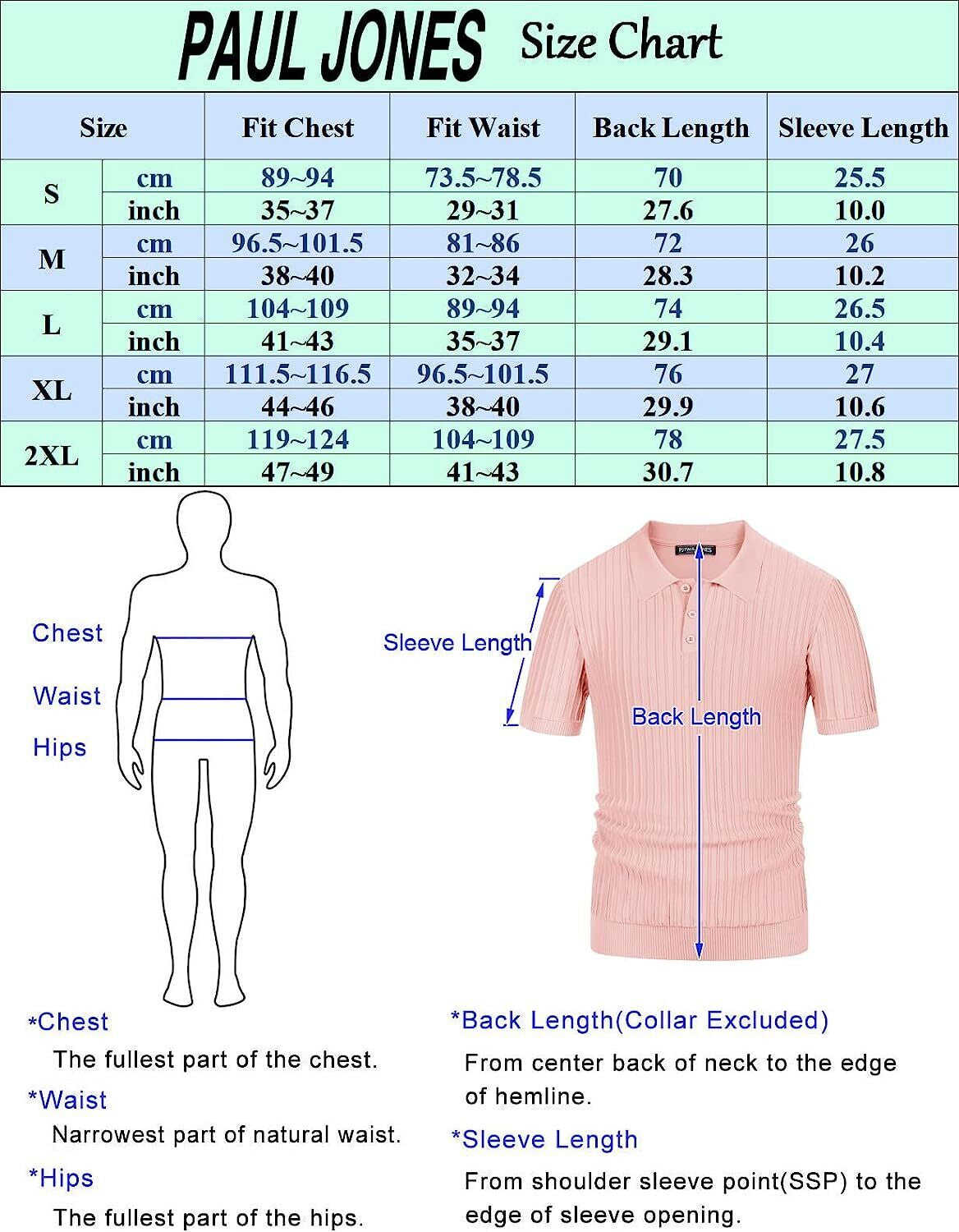 PJ PAUL JONES Mens Knit Polo Shirts Casual Short Sleeve Regular Fit Breathable G