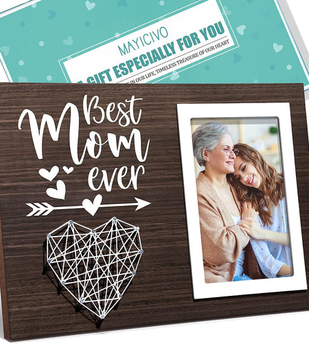 Best Mom Gifts Mothers Day Gifts for Mom from Daughter Son Kids, Mom Picture Frame Mother-In-Law Gifts New Mom Gifts for Women, Birthday Gifts for Mom Mothers Day Gifts for Wife from Husband-4X6 Photo