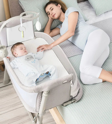 Baby Bassinet, Bedside Sleeper Baby Bed Cribs,Baby Bed to Bed, Newborn Baby Crib,Adjustable Portable Bed for Infant/Baby Boy/Baby Girl