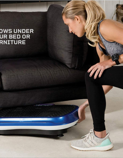 Load image into Gallery viewer, Vibration Plate Exercise Machine Silver- Whole Body Workout Vibration Fitness Platform W/ Loop Bands - Home Training Equipment - Remote, Balance Straps, Videos &amp; Manual
