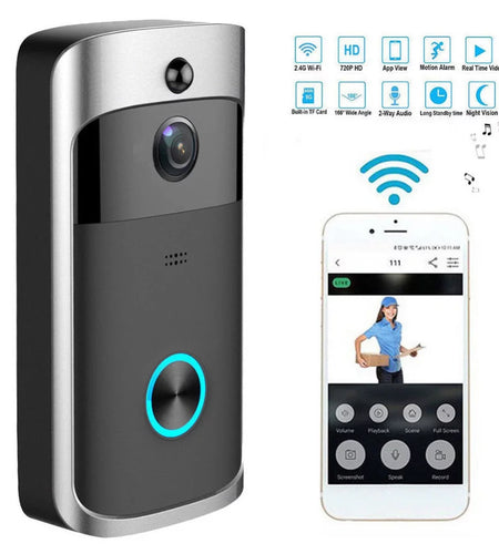 Wifi Smart Video Doorbell Camera Wireless Door Bell 720P HD Wireless Home Security Doorbell Camera