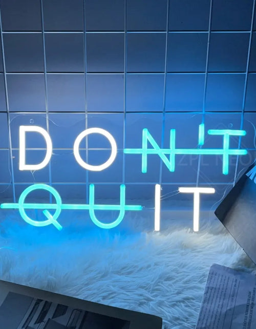 Load image into Gallery viewer, Neon Sign DON'T QUIT DO IT Neon Led Sign Inspirational Quote Game Room Bedroom Decor Wall Art Motivate Neon Light Gym Classroom
