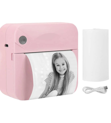 Mini Printer,  Bluetooth Pocket Thermal Printer Inkless Portable Sticker Printer Compatible with Ios and Android, Wireless Photo Printer for Printing Label, Journal, Study Notes, Memo, Photos