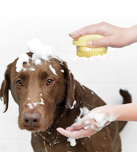 Bathroom Puppy Big Dog Cat Bath Massage Gloves Brush Soft Safety Silicone Pet Accessories for Dogs Cats Tools Mascotas Products